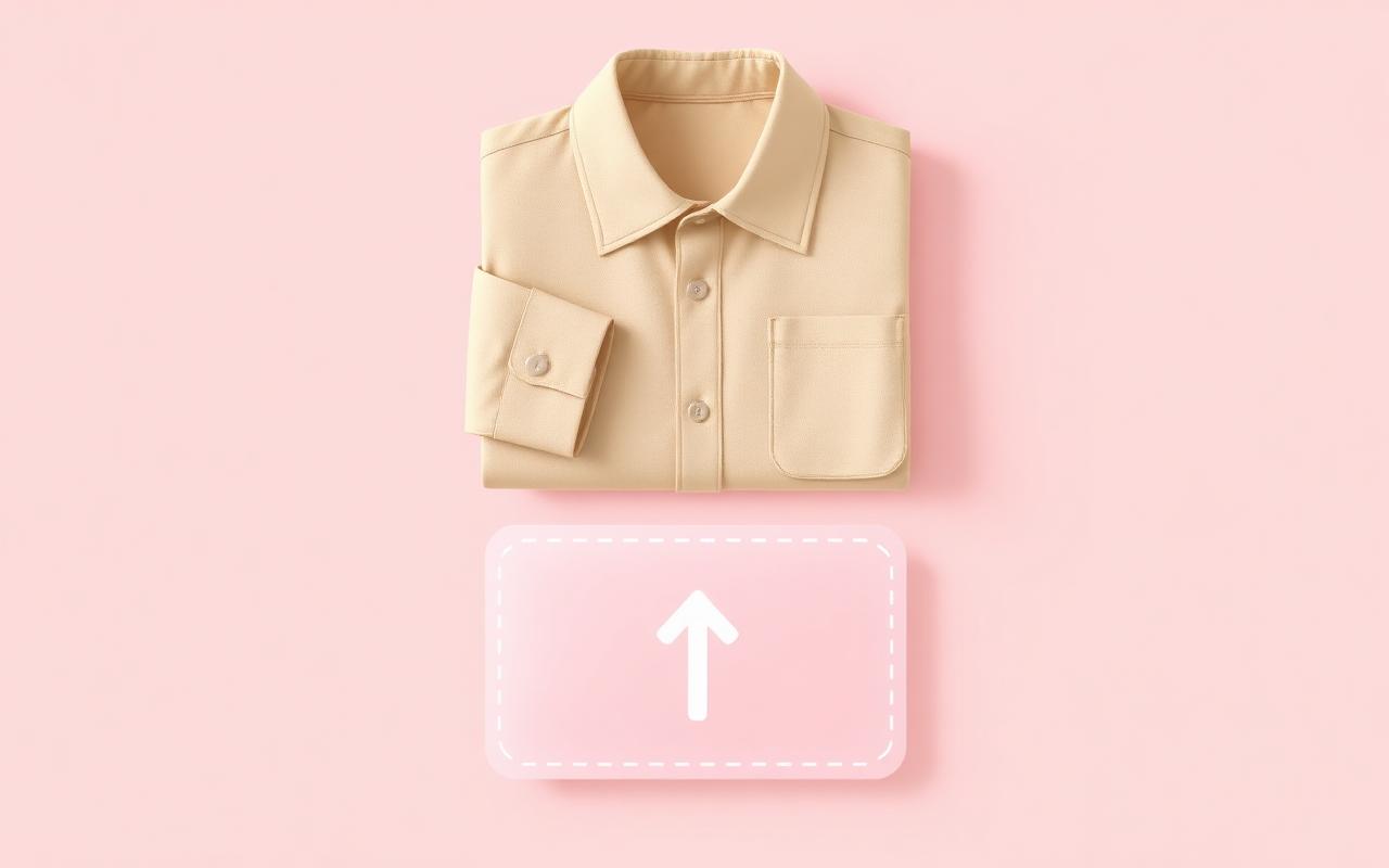 photifyに服の写真をアップロードする画面