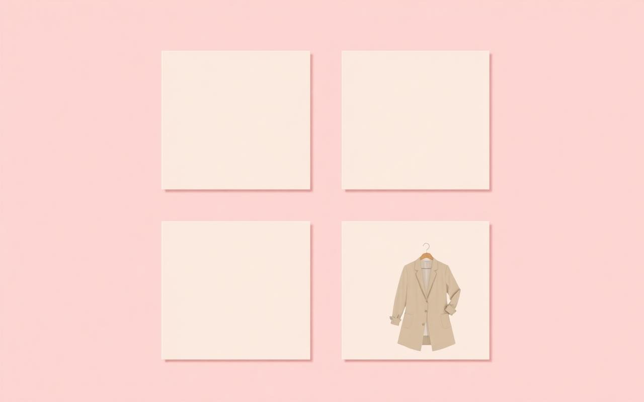 生成されたモデル着用画像のグリッドとダウンロード